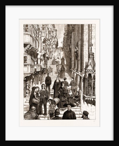 The Strada San Giovanni, 1876; those Cursed Streets Of Stairs by Anonymous