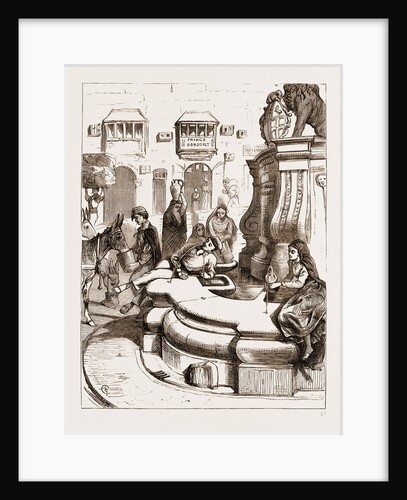 At The Fountain In The Piazza Santa Anna by Anonymous