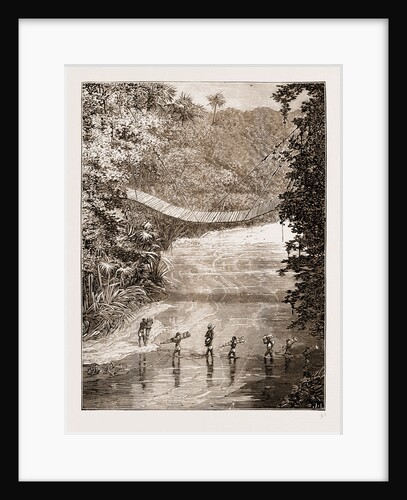 Suspension Bridge Over The Lulindi, Africa by Anonymous
