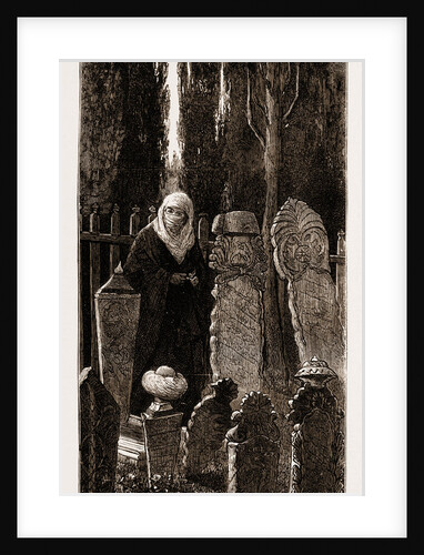 A Family Corner At The Turkish Cemetery At Scutari, Istanbul by Anonymous