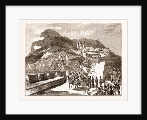 The Prince Of Wales At Gibraltar: On The Way To Casemate Square, 1876 by Anonymous