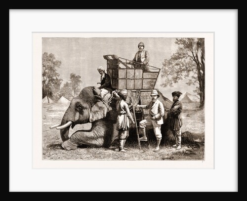 Reminiscences Of The Nepaulese Terai: The Prince Of Wales Mounting His Elephant, 1876 by Anonymous