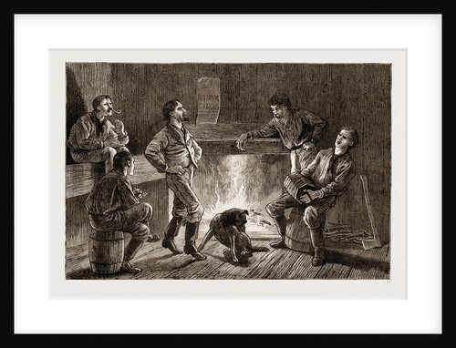 Evening In A Logger's Hut: giving The Boys A Step, California by Anonymous