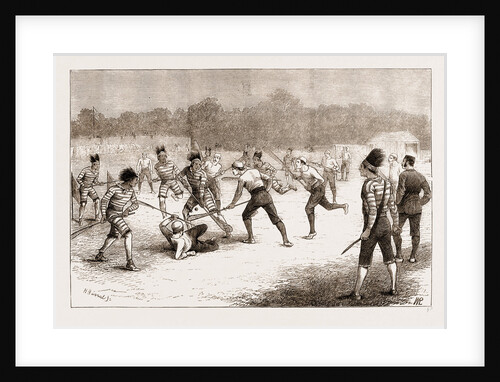 The Game Of lacrosse, Mêlée Between Canadians And Iroquois Indians At Belfast by Anonymous