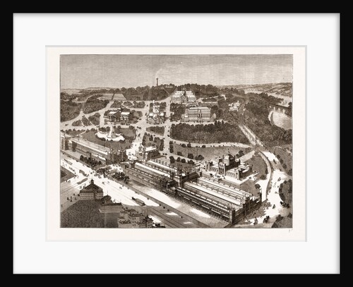 Bird's-eye View Of The American Centennial Exhibition And Grounds, US by Anonymous