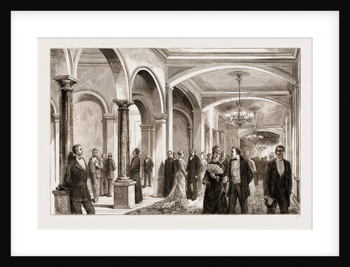 The American Centennial Exhibition: Hotel Life At Philadelphia: The Corridor After Dinner, US by Anonymous