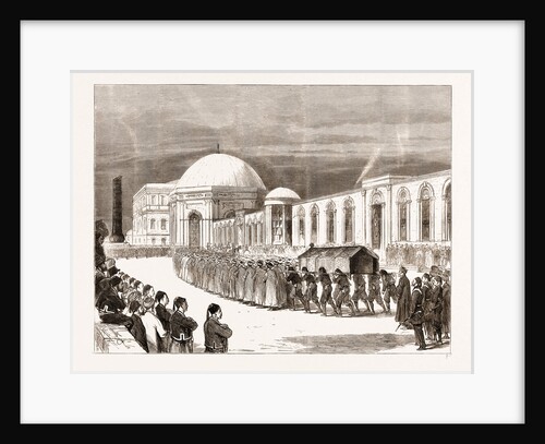 The Eastern Question: Funeral Procession Of The Late Sultan Entering The Mausoleum Of Sultan Mahmoud Il by Anonymous