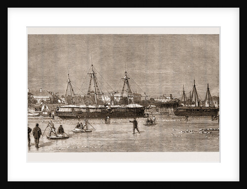 H.M.S. Growler Frozen In At Tientsin, Peiho River by Anonymous