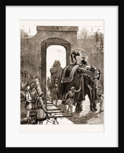 Entry Of The Prince Of Wales Into Jammu With The Maharajah Of Kashmir, India by Anonymous