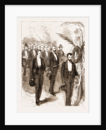 M. Gambetta At The Funeral Of M. Thiers, September 8 by Anonymous