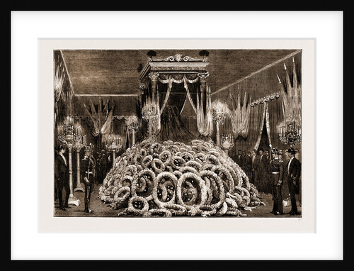 The Late Leon Gambetta: The Lying-in-state In The Mortuary Chamber In The Palais Bourbon, France by Anonymous