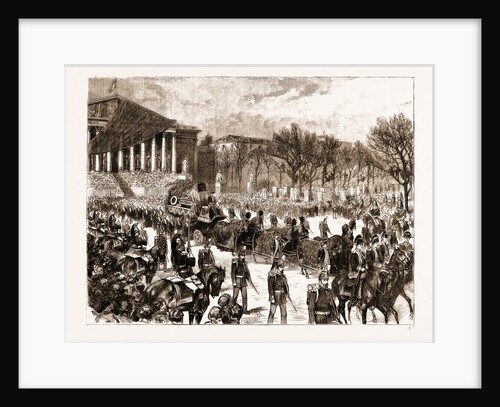 The Late Leon Gambetta: The Funeral Procession Leaving The Chamber Of Deputies, 1883 by Anonymous