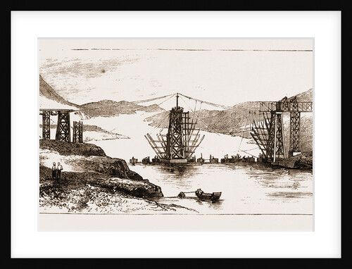 The Tour Of The Viceroy Of India In The Punjaub: The New Bridge Over The Indus At Attock Nearly Completed by Anonymous