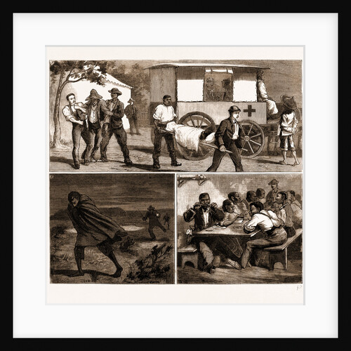 The Small Pox Epidemic At Cape Town: Sketches At The Temporary Hospital At renzskie's Farm, South Africa by Anonymous