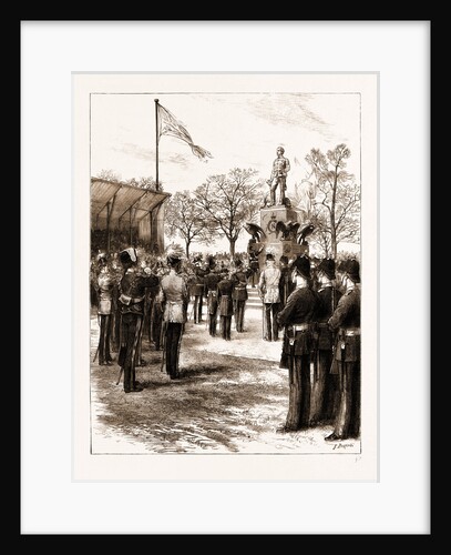 The Prince Of Wales Unveiling Count Gleichen's Statue Of The Prince Imperial In The Grounds Of The Royal Military Academy At Woolwich, UK by Anonymous