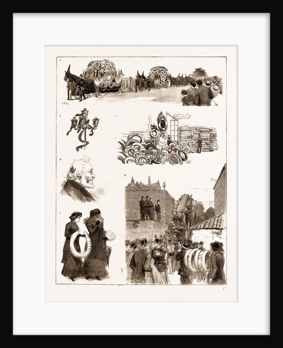 The Funeral Of M. Gambetta At Nice, France by Anonymous