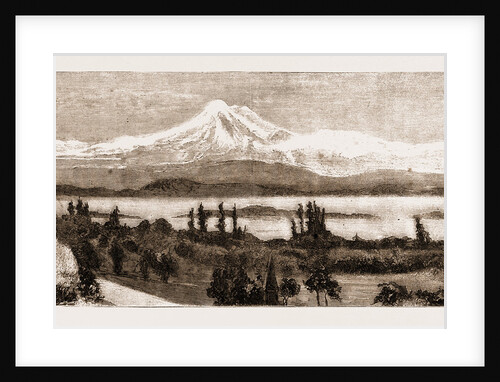 Mount Baker And San Juan Island As Seen Through A Field Glass From Government House, Victoria by Anonymous