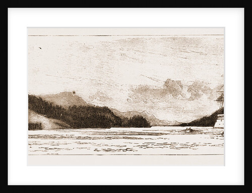 H.M.S. Comus At Burrard Inlet, The Present Terminus Of The Canadian Pacific Railway by Anonymous