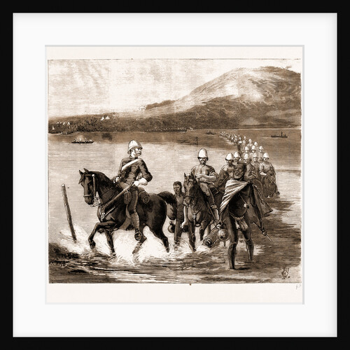 The Restoration Of Cetewayo: The Military Escort Crossing The Tugela On Their Way To Meet The King, 1883 by Anonymous