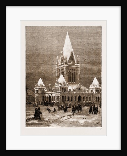 Winter In Canada: The Ice Palace At Montreal, 1883 by Anonymous