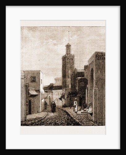 A Mosque And Street In Tangier by Anonymous