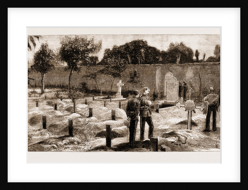 The Recent War In Egypt: Graves Of Coldstream Guards At Alexandria, 1883 by Anonymous
