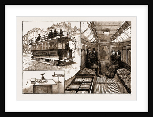 The New Electric Tramcar At Kew Bridge, London by Anonymous