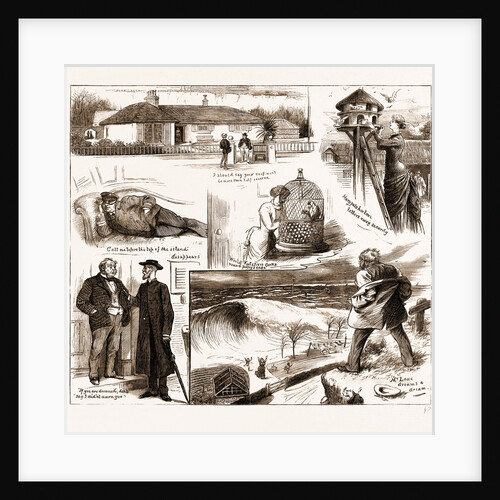 A Tidal Wave That Did Not Come, 1883 by Anonymous