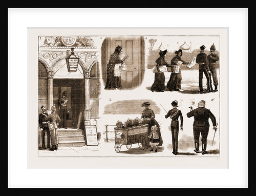 The Volunteer Review At Brighton, Sketches In The Town by Anonymous