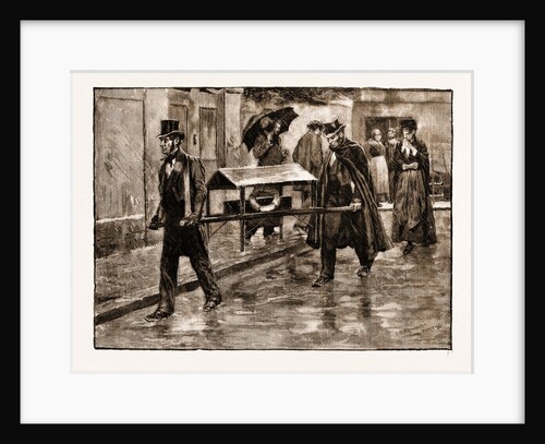 A Child's Funeral In Paris, France by Anonymous