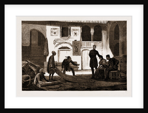 The Carpet Bazaar, Cairo by Anonymous