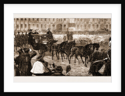 The Approaching Coronation Of The Czar Of Russia, The Imperial Insignia Being Taken From The Winter Palace by Anonymous