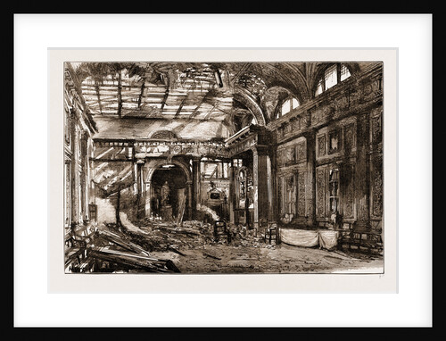 The Disastrous Fire At Freemasons' Hall, Great Queen Street: The Scene Of The Conflagration by Anonymous