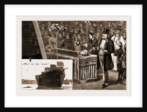 Launch Of H.M.S. Calypso At Chatham, UK by Anonymous