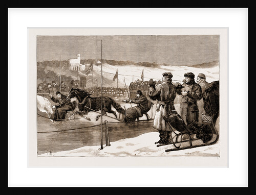 Winter Sports In Norway: Sledge Races, 1883 by Anonymous