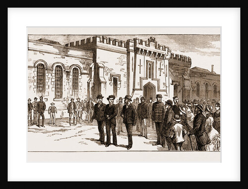 The Assassination Of Carey, Arrest Of O'Donnell At Port Elizabeth: O'donnell Leaving The Prison For The Court House, 1883 by Anonymous