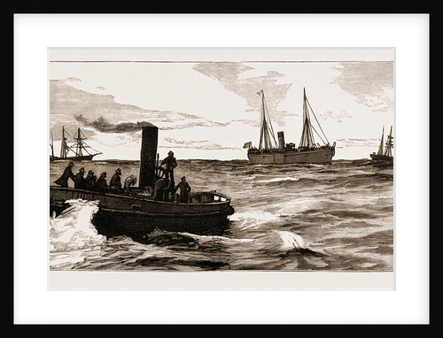 The Assassination Of Carey, Arrest Of O'Donnell At Port Elizabeth: The Police Going Off In A Launch To The Melrose To Arrest O'donnell, 1883 by Anonymous