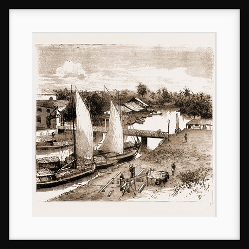 Pasar-bahru, Near The Landing Place, Batavia, Indonesia, 1883 by Anonymous