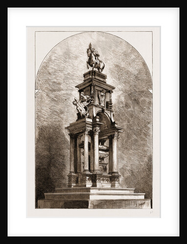 The Wellington Memorial In St. Paul's Cathedral As Originally Designed By Mr. Alfred G. Stevens, London, UK, 1883 by Anonymous