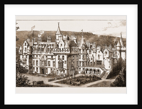 Cortachy Castle, Forfarshire, Scotland, UK, Seat Of The Earl Of Airlie, Destroyed By Fire, Sept. 14, 1883 by Anonymous