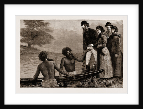 The Ladies Want To Cross A River, New South Wales, Australia, 1883 by Anonymous