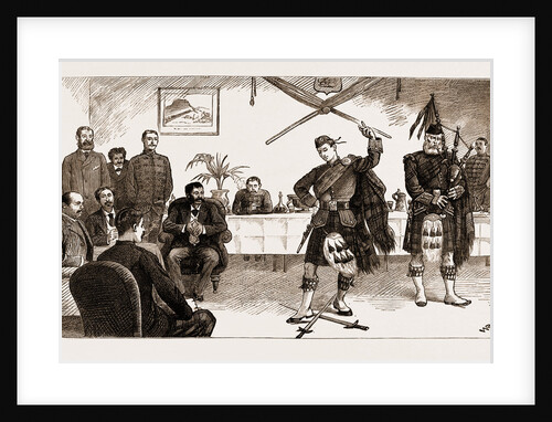 The Malagasy Envoys At Cape Town, South Africa: Entertainment At The Officers' Mess Of The First Argyll And Sutherland Highlanders, 1883 by Anonymous