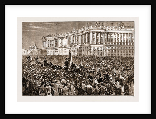 France And Spain: The Reception Of King Alfonso At The Royal Palace, Plaza Del Oriente, Madrid, On His Return From Paris, 1883 by Anonymous
