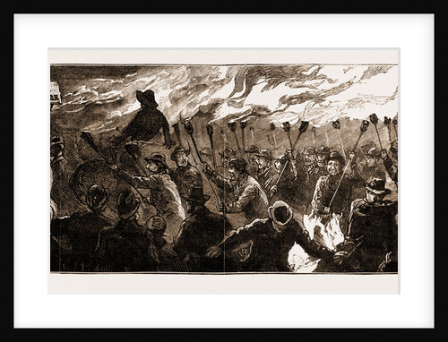 Sir Stafford Northcote In Ulster: The Orange Torchlight Procession In The Streets Of Belfast, October 5, 1883 by Anonymous