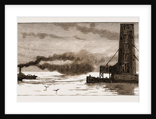 The New Grain Elevator, International, Being Towed Across The North Sea To Antwerp, 1883 by Anonymous