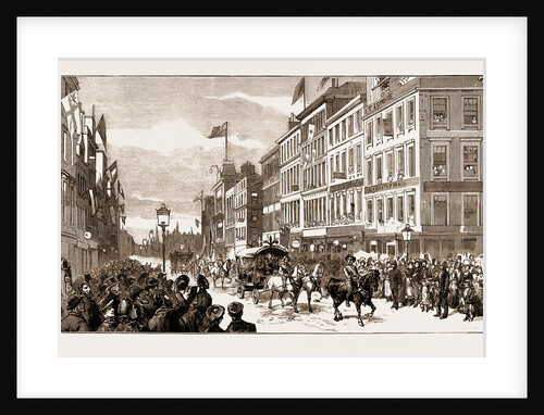 The New Municipal Buidlings At Glasgow, Scotland, Uk: Trades' Procession Entering Argyll Street From Jamaica Street, 1883 by Anonymous