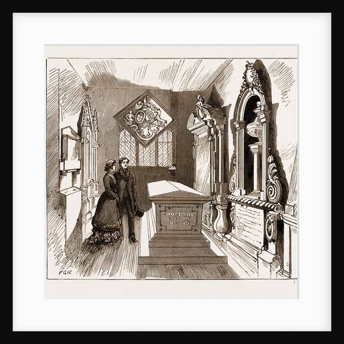 The Removal Of The Remains Of Dr. William Harvey, The Discoverer Of The Circulation Of The Blood, At Hempstead Church, Essex, UK, 1883 by Anonymous
