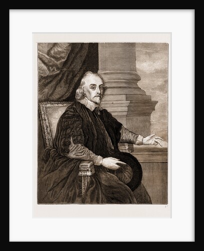 Portrait Of Dr. William Harvey by Cornelius Jansen