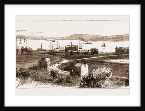 General View Of Larne Harbour, Ireland, Lately Visited By Sir Stafford Northcote, 1883 by Anonymous