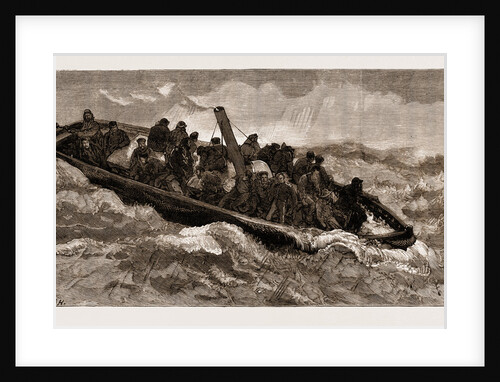 The Portland 'bus, Or Steam Launch Attached To H.M.S. Hercules, In Foul Weather, UK, 1883 by Anonymous